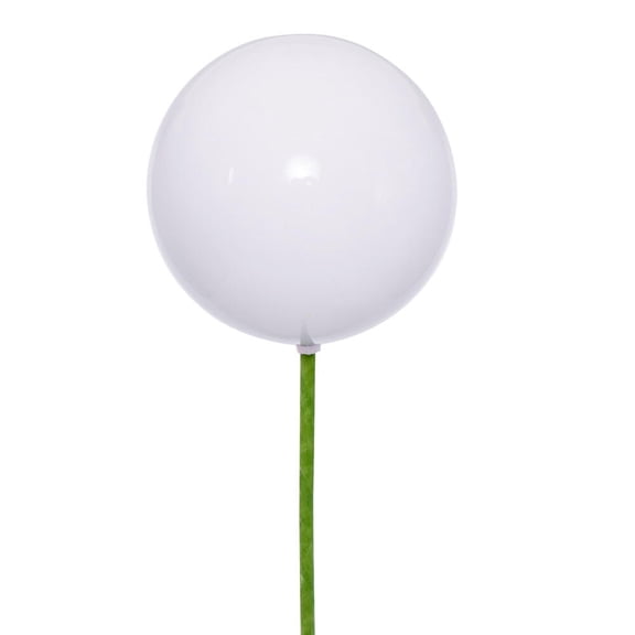 Vickerman 4" White Pearl UV Drilled Ball Ornament, 6 per bag.