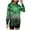 Green, variant on SCSAlgin Sweatshirt For Women Fashion Glitter Sequin Long Sleeve Fall Tops Side Split Crewneck Pullover