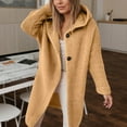 thumbnail image 2 of Gyexs Chunky Cardigan Sweaters for Women Knit Oversized Casual Fall Hooded Cardigans Open Front Loose Ladies Outerwear (Yellow, Size M), 2 of 6