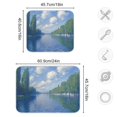 thumbnail image 5 of Yayeee Dish Drying Mat for Kitchen Counter Ultra Absorbent Easy Clean Pad 18x16", Blue Sky and River, 5 of 7