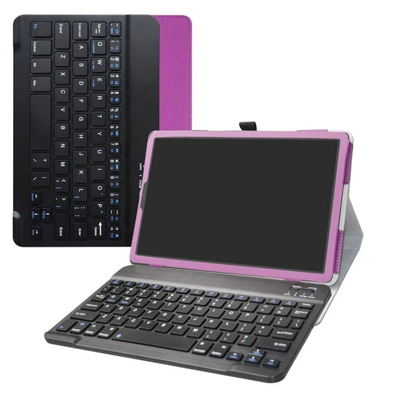 Labanema 10.5" Samsung Galaxy TAB S5E T720 T725 Bluetooth Keyboard Case, PU Leather Folio Stand Protective Case, Cover for 10.5" Samsung Galaxy TAB S5E T720 T725 (Purple)