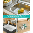 thumbnail image 7 of Bligli Round Sink Mats 2-Pack ,Non-Slip PVC Sink Protector, Fits Stainless Steel / Ceramic Sinks,15.7 x 11.8 inch,Fast Draining Dot Design for Kitchen Sink, Clear, 7 of 7