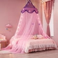thumbnail image 1 of Princess Bed Canopy Star Light Bed Curtain Star Bed Canopy Mosquito Net Playing Games House White Dome Bed Canopy Bedroom Decoration, 1 of 5