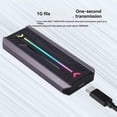 thumbnail image 4 of Boîtier de Disque Dur SSD NVME M2 à Double Protocole RGB Aluminium M.2 vers USB3.1 Gen1 5Gbps Gen2 10Gbps Type C NGFF NVME, 4 of 5