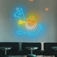 thumbnail image 3 of Craftnamesign Llama Pumpkin Neon Light Sign, Pumpkin LED Sign Wall Art, Thanksgiving Decor, 3 of 5