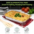 Kitchen Mastery Aluminum Pans 9x13 Inch 30 Pack Heavy Duty Foil Pans
