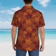 thumbnail image 4 of Fuzoiu fall Maple Print Hawaiian Shirt for Men, Summer Beach Casual Short Sleeve Button Down Shirts, Men’s Beach Summer Shirts with Pocket,X-Large, 4 of 7