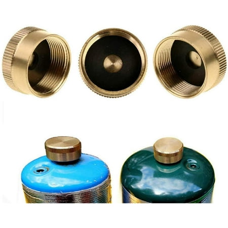3PCS Solid Brass Cap Refill 1 LB Propane Bottle Gas Tank Cylinder