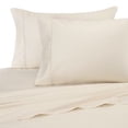 thumbnail image 1 of Linen Store 26-30 inches Extra Fit Deep Pocket Hotel Finish Adjustable Room 1-Piece- Fitted- Sheet Both Pattern Solid/Stripe 500 Thread Count 100% Pima Cotton (Full, Solid,Ivory)., 1 of 2