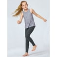 thumbnail image 3 of Stelle Girls' High Rise Athletic Leggings with Side Pockets,High Waisted Kids Dance Running Yoga Pants Soft Stretchy Workout Active Leggings Dance Tights,5-16Y, 3 of 7