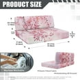 thumbnail image 7 of Boatee Pink Cherry Blossom RV Dinette Cushions Stretchable RV Decor Comfortable Slip Covers for Loveseat Stylish Travel Trailer Accessories Camper Must Haves Pink, 7 of 7