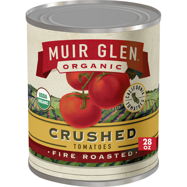 Muir Glen, Organic Crushed Fire Roasted Tomatoes, 28 oz