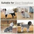 thumbnail image 4 of PAWZ Road Dog Winter Coat Warm Plush Jacket Windproof Dog Clothes XL Pet Apparel,Black, 4 of 12