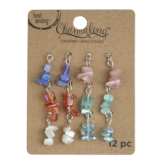 Bead Landing Charmalong Stone Charms, 12 Packs: 12 ct. (144 total)