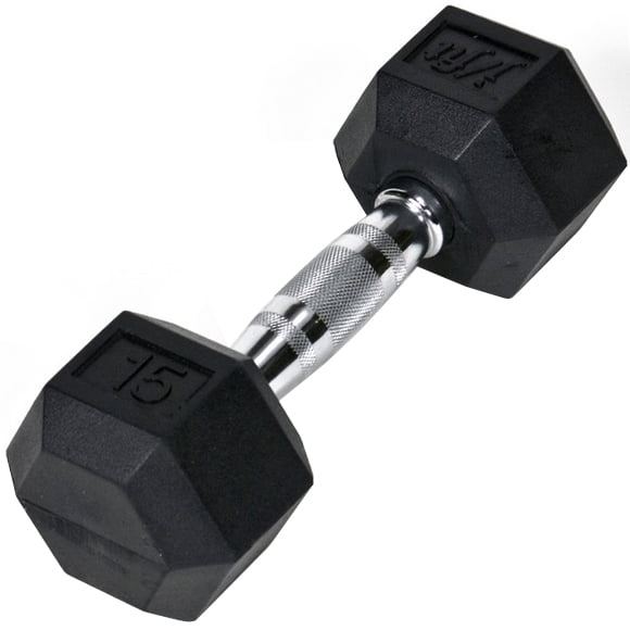 20Lbs 1x FAST SHIPPING Canada Seller! SINGLE  20LB CAP Coated Hex Dumbbell 