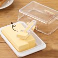 thumbnail image 4 of 2/1PCS Airtight Butter Dish with Lid and Cutter, Ideal for Countertop and Refrigerator Storage, Plastic Butter Keep Tray for Easy Cutting and Serving, 4 of 4