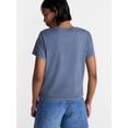 thumbnail image 3 of No Boundaries Washed Relaxed Fit Cotton Tee, Women's XXS-XXL, 3 of 5