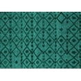 thumbnail image 1 of Ahgly Company Indoor Rectangle Abstract Turquoise Blue Modern Area Rugs, 7' x 10', 1 of 4