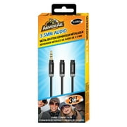 Armor All 3ft Metallic Audio 3.5mm Splitter Cable, Connect 2 Headphones, Share your Music, Easy Installation
