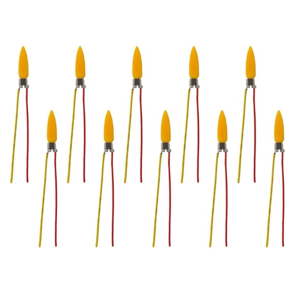 HUISZJ Flame Light Bulbs,10PCS Warm 2200K White Light, 3V LED Flame Effect Light Bulb for Party Home Decor