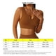 thumbnail image 4 of Sujetador de yoga Seamless Strappy elástico en forma de U escote acanalado con tazas extraíbles para correr, 4 of 5