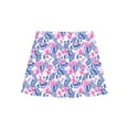 thumbnail image 2 of TiaoBug Girls Printed Swimming A-Line Skirts Elastic Waist Swim Skirt Tankini Swimsuit Bottoms Pool Beachwear White&Pink Flower 6, 2 of 3