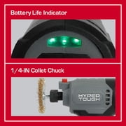 Hyper Tough 12V Brushless Cordless Die Grinder with 1.5Ah Battery