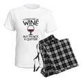 thumbnail image 4 of CafePress - I Could Give Up Wine Women's Light Pajamas - Women's Short Sleeve Print T-Shirt and Pants Light Cotton Pajama Set, 4 of 7
