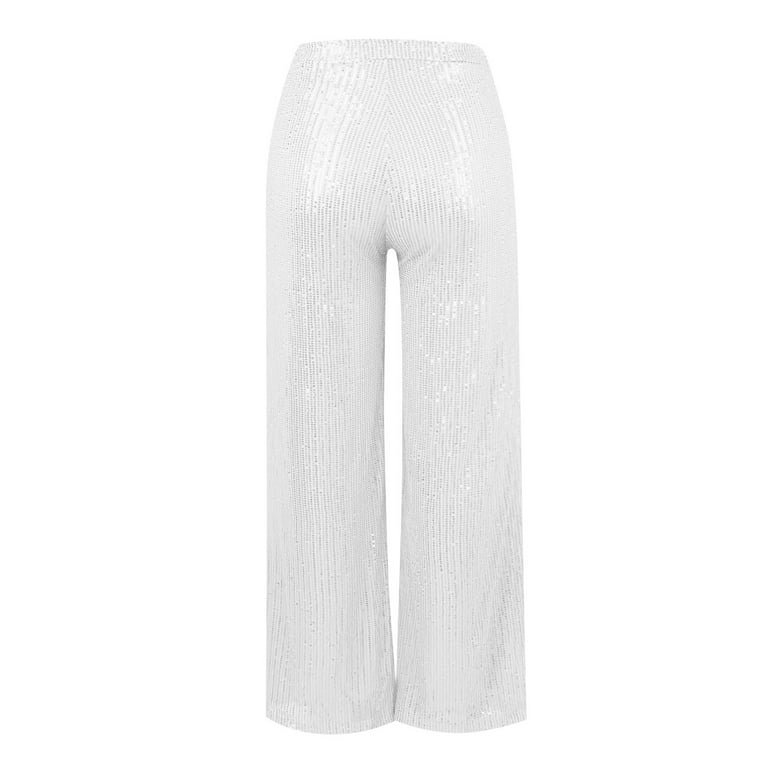 Susanny Sequin Pants Women High Waisted Sparkle Wide Leg Susanny Sequin Pants Women High Waisted Sparkle Wide Leg
