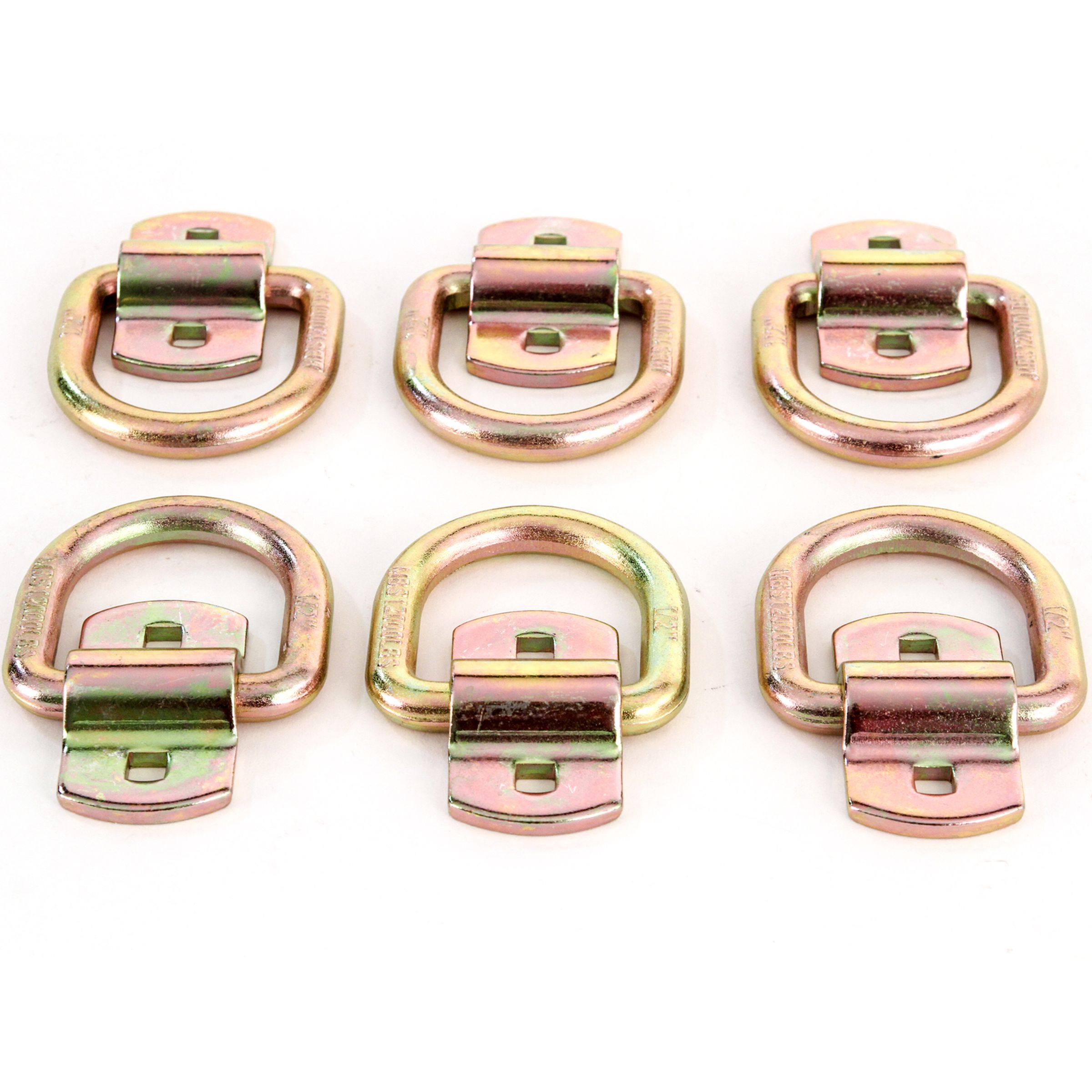 (6) 1/2 Inches Bolt or WeldOn DRing Flatbed Truck Trailer Cargo Strap Tie Down Rings Walmart