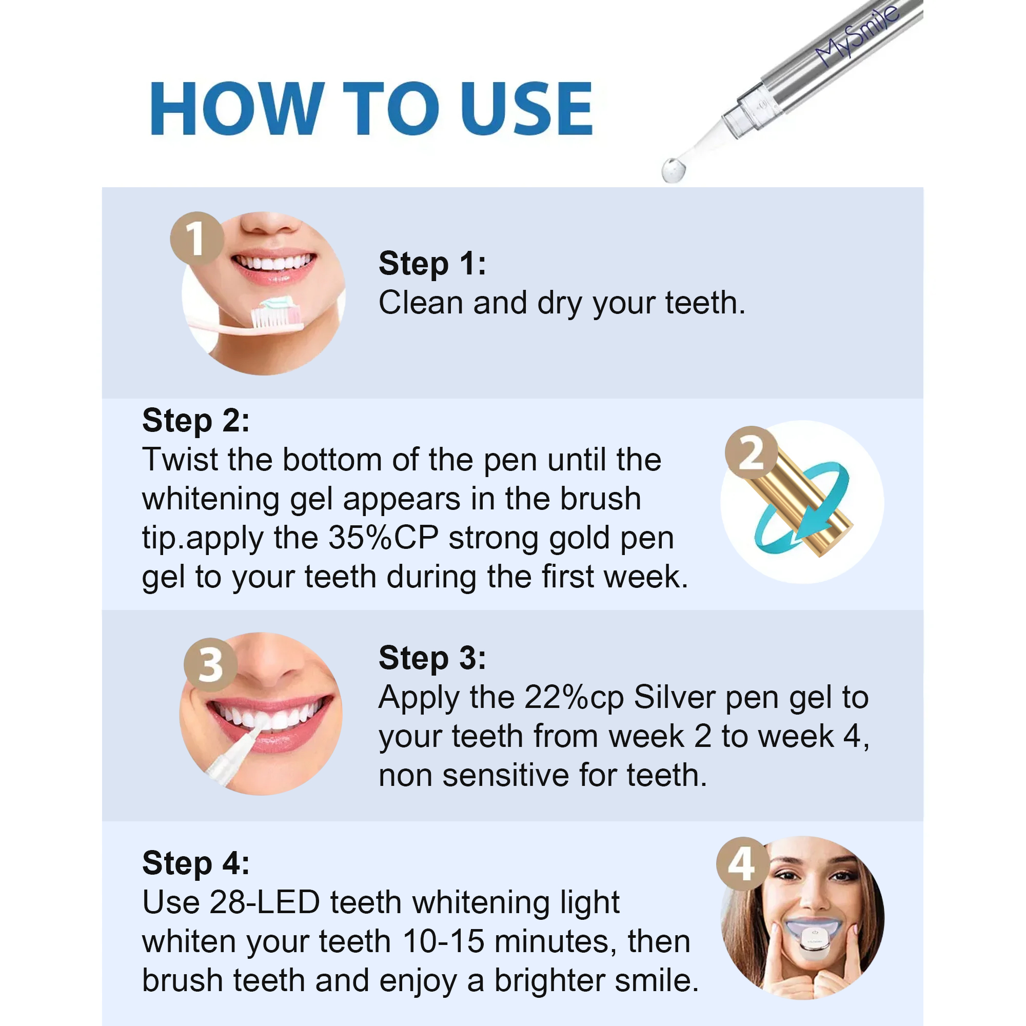 MySmile Deluxe Teeth Whitening Kit with Pens photo 4