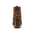 thumbnail image 2 of Unique Bargains Women's Pointed Toe Block Heel Chelsea Ankle Boots Leopard 8.5, 2 of 8