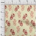 thumbnail image 1 of oneOone Silk Tabby Light Yellow Fabric Floral Block Sewing Material Print Fabric By The Yard 42 Inches, 1 of 4