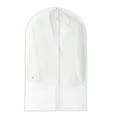 thumbnail image 5 of Clothing Dust Cover Transparent with Hanging Hook Zipper Closure Moisture-proof Dustproof Large Capacity Hat Scarf Coat Storage Bag Protector Bag, 5 of 8
