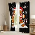 thumbnail image 3 of Manfei Merry Christmas Blackout Curtains Set of 2 (52x84 Each) for Kids, Gingerbread Man Window Curtains, Dreamy Fairy Tale Curtains and Drapes, Window Curtains Room Decor, 3 of 6