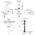 thumbnail image 3 of PARLOS Single Handle Bathroom Sink Faucet,  Polished Chrome, 3 of 8
