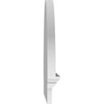thumbnail image 4 of Ekena Millwork 34"W x 23-3/4"H x 2-3/4"P Half Round 3 Spoke Architectural Grade PVC Combination Pediment, 4 of 7