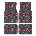 thumbnail image 1 of Lsque Tapis de Sol 4 Pcs avec Badge de Camping Aventure, Doublures en Caoutchouc Résistantes, Design Antidérapant, Protection Automobile Toutes Saisons, Véhicules, Voitures, Camions et SUV, 1 of 7