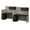 Brown, variant on Office in an Hour 2 Person Cubicle Desk Set in Hansen Cherry - Engineered Wood