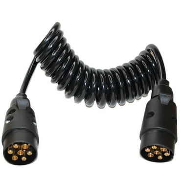 YIGSECU Trailer Extension Connecting Cable Lead 7Pin 1.85M Male to Male Wire Cord Socket