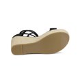 thumbnail image 5 of BLISSFUL STEP Women's Platform Espadrille Lace Up Wedge Heels Sandals Black (Size 7.5), 5 of 6