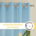 thumbnail image 6 of Coastal Christmas Kitchen Curtains Window Panels, Beach Winter Bears Xmas Tree Holiday Insulated Window Treatment Curtain, Grommet Curtains for Bedroom/Living Room/Bathroom, 2 Piece 27.5"Wx39"L, 6 of 8