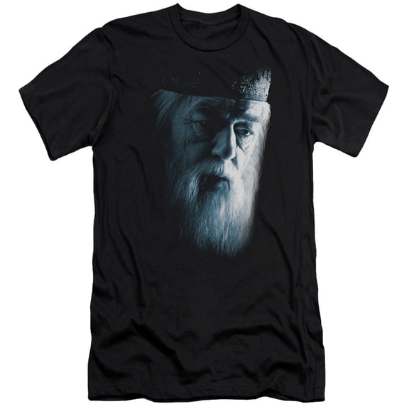 Harry Potter - Dumbledore Face - Premium Slim Fit Short Sleeve Shirt - Medium