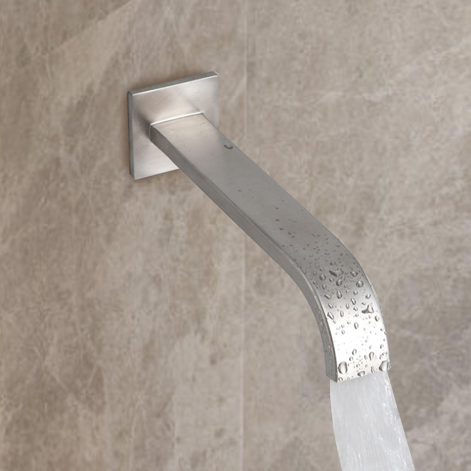 BIMZUC Stainless Steel DN15 Wall‑Mounted Faucet – 4″ Brushed Finish, Waterproof, Easy Install for Bathroom Sink & Tub