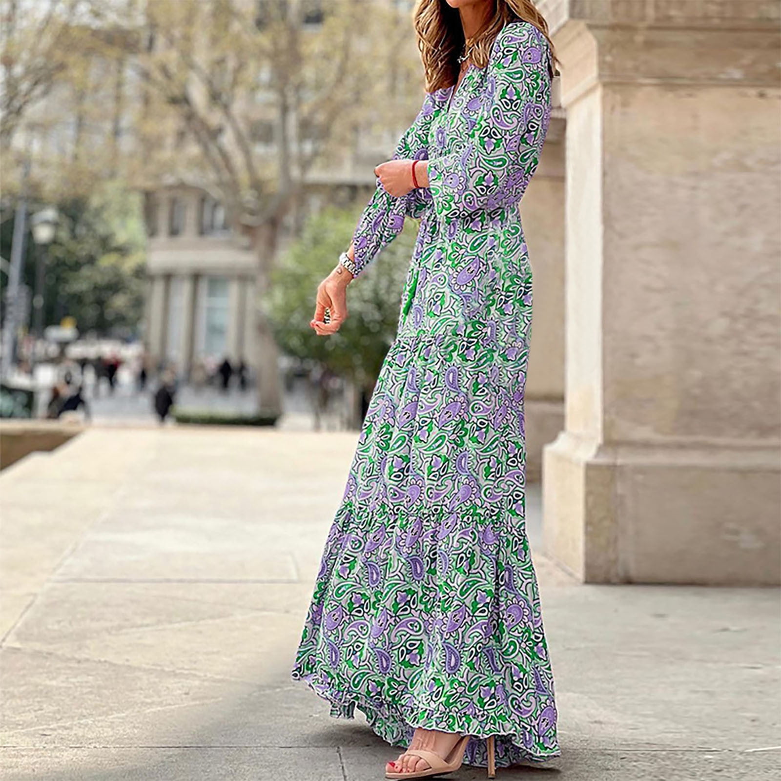 vestidos manga larga mujer