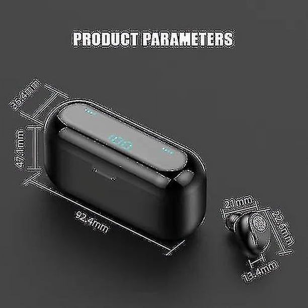 Tozo Nc9 Auriculares inalámbricos híbridos con cancelación activa de ruido, Auriculares internos ANC Ipx6 Auriculares estéreo Bluetooth 5.0 a prueba de agua, Sonido envolvente de p