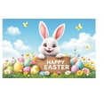 thumbnail image 2 of Aqestyerly Festival Cute Easter Background Cloth Spring Party Scene Background Decoration Festival Cute Easter Egg Rabbit Background Cloth Spring Party Scene Banner Background Decoration, 2 of 9