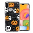 thumbnail image 1 of MUNDAZE Samsung Galaxy A01 Halloween Jack-O-Lantern Pumpkin Skull Spooky Design Double Layer Phone Case Cover, 1 of 3