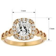 thumbnail image 5 of SuperJeweler 2 1/2 Carat Cushion Shape Diamond Engagement Ring in 14 Karat Yellow Gold for Women, 5 of 6