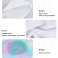 thumbnail image 5 of SKYSONIC 12"x17" Hanging Kitchen Hand Towels Dishcloths Sets with Loop, Bright Mermaid Princess Scale Absorbent Hand Towels 2 Piece Sets Pink Blue Galaxy Print Tail, 5 of 6